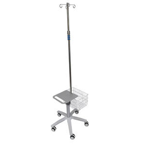 รถเข็นวางน้ำเกลือ Tianliying IV รุ่น MT001 ปรับระดับความสูงได้ พร้อมถาดวางอุปกรณ์ สำหรับโรงพยาบาลและคลินิก - Product Image 1