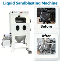 Machine de sablage humide industrielle Taisheng TS1010W 2,2 kW avec moteur PLC, fonctionnement manuel, haute efficacité, cyclonique sans poussière