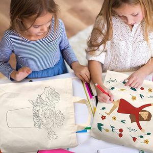 Custom Shopping Library Travel Women's Blank Beige <b>Large</b> Canvas Crossbody Hand Bill Shoulder Cotton Bag Packaging - Product Image 6