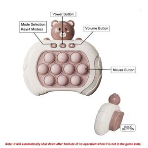 Consola de Juego Electrónica Popit de Presión Rápida, Juego de Golpear la Mula con Luz, Juego de Presión Rápida, Juguete Antiestrés para Aliviar la Ansiedad, Multicolor - Product Image 3