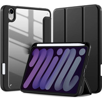 Vente flash pour iPad mini 5/6 : Étui de protection antichoc PC+PU avec support pliable et emplacement pour stylet pour iPad Air/9/10/11