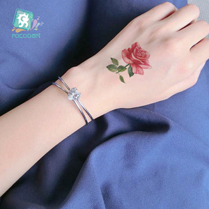 88 Diversi Adesivi Temporanei di Bellezza e Moda con Fiori di Rosa e Farfalle per Tatuaggi sulla Schiena per Ragazze e Donne - Product Image 2