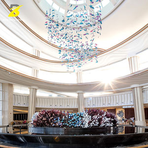 Lustre LED Dynamique en Forme de Banc de Poissons - Luminaire Suspendu Personnalisé et Coloré pour Atrium d'Hôtel et Centre Commercial - Product Image 6