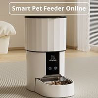 Suministros para Mascotas, Comedero Automático para Mascotas, Comedero Inteligente con Control de Porciones y Temporizador, Alimentación Remota por Wi-Fi, para Gatos