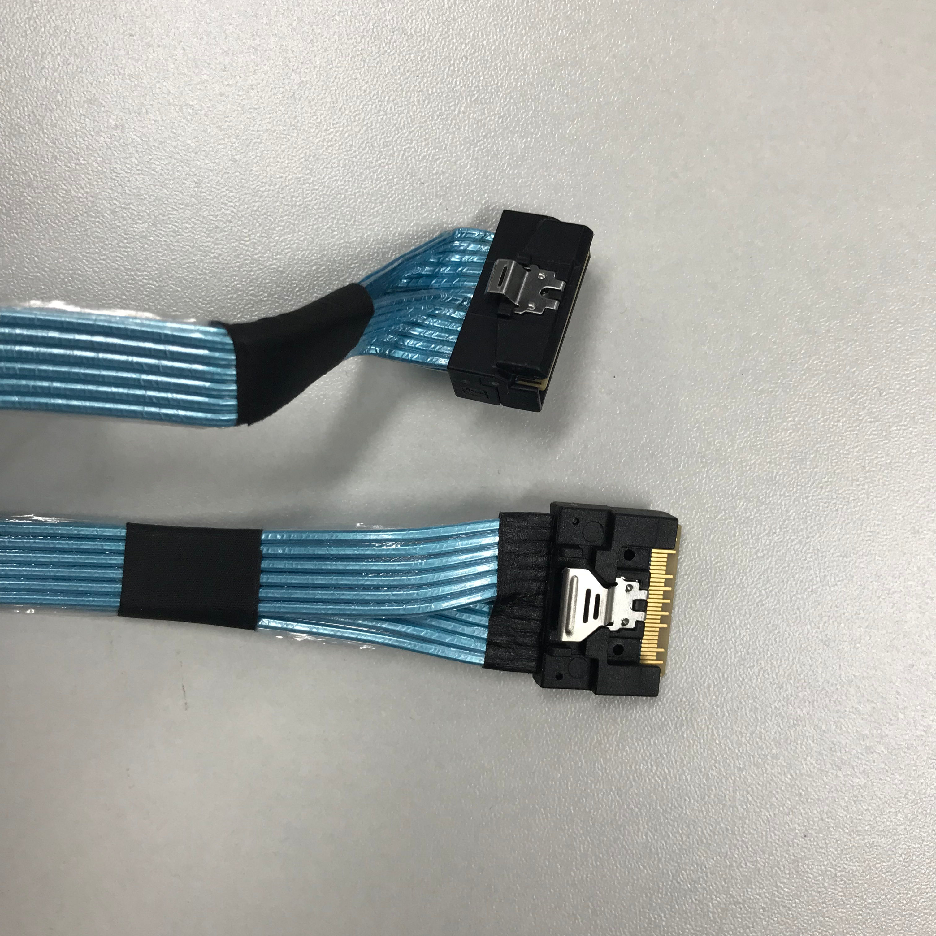 HONPNK 0.45 Meter MCIO to SFF-8654 8X Cable Server Hard Disk Data Cable