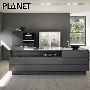 Gabinetes de cocina modernos, color gris brillante, hecho en china, venta directa de fábrica - Product Image 5