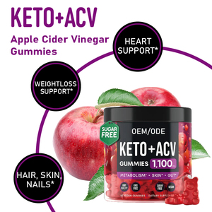 Produtos de Beleza Veganos Gomas de Vinagre de Maçã para Perda de Peso com Vitamina Suporte Antioxidante 1000mg AVC por Porção para Mulheres - Product Image 3