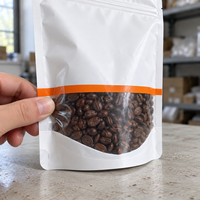 Sachets Doypack refermables à fermeture éclair avec fenêtre transparente et encoche de déchirement pour grains de café, noix, fruits secs, bonbons, snacks – Sachet stand-up
