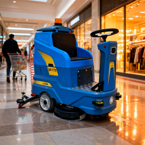bibo SP770 Dual-<b>Brush</b> Ride-On Industrial <b>Floor</b> Scrubber with Motor 1 Year Warranty for Workshop Commercial Use Road Sweeper - Product Image 1
