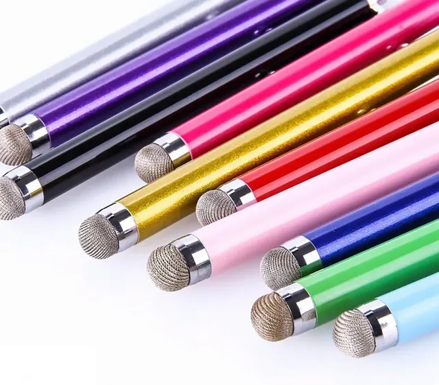 Mesh Fiber Capacitive Stylus Pen Metal Touch Screen Pens for All Capacitive Screen Smart Phone Tablet Drop Shipping