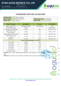 เบเฮนิลแอลกอฮอล์ความบริสุทธิ์สูง 1-โดโคซานอล หมายเลข CAS 661-19-8 สารเพิ่มความหนืดสำหรับอิมัลชั่นเครื่องสำอางและผลิตภัณฑ์ดูแลส่วนบุคคล จำหน่ายจำนวนมาก - Product Image 2