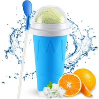 Machine à crème glacée en silicone à congélation rapide Tasse à presser Diy Maison Durable Refroidissement rapide Tasses à neige fondue Bouteille de milkshake Tasse à smoothie