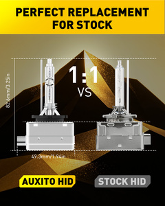 หลอดไฟซีนอน AUXITO Car D3S HID ความสว่าง 600% สีขาวเย็น 6500K รุ่น 66340 42403 42302 แทนหลอดเดิม 35W กันน้ำระดับ IP68 - Product Image 3