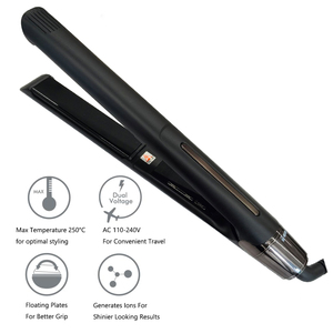 <span class=keywords><strong>Lisseur</strong></span> électrique LinkBeauty Premium double tension 100-240V avec écran LCD, plaques fines en titane de 1 pouce, traitement à la kératine, arrêt automatique - Product Image 3