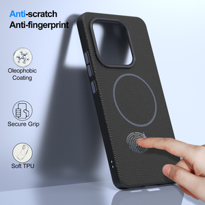 Funda de TPU para <span class=keywords><strong>Redmi</strong></span> <span class=keywords><strong>Note</strong></span> 14 4G - Textura de Cuero Repujado, <span class=keywords><strong>Carga</strong></span> Magnética Inalámbrica, Interior de Terciopelo, MOQ 10/Color/Modelo - Product Image 4