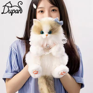 DUPAN Sevimli Orta Boy Ragdoll Kedi Simülasyon Sırt Çantası Peluş Oyuncak Oturan Ragdoll Kedi Sırt Çantası Doğum Günü Hediyesi - Product Image 1