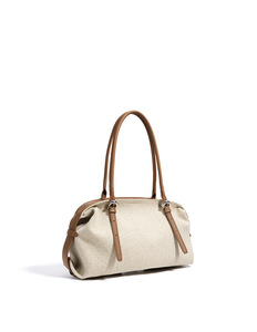 Bolso de Mano de Lino con Cierre para Mujer, Diseño de Alta Gama, Minimalista y de Gran Capacidad, Bolso de Hombro - Product Image 6