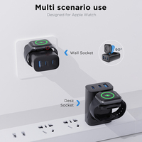 Nouveau développé 43W smartwatch 4 en un mur type c rapide pd multi smart pour apple watch multifonction pd43W chargeurs