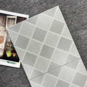 Gạch Lát Tường Màu Xám Nhạt Thiết Kế Trang Trí Nhà Hiện Đại Gạch Lát Sàn Tráng Men Mộc Mạc Bằng Gốm Cho Phòng Tắm - Product Image 4