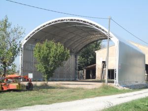 Italian-Made Premium Quality <b>Large</b> Outdoor Storage <b>Tent</b> Waterproof Galvanised Steel Structure Building Light EN Standard Q355 - Product Image 2