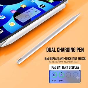 ดินสอ iPad รุ่น 2268 พร้อมหน้าจอแสดงสถานะแบตเตอรี่ LED 1-100% ป้องกันการสัมผัสโดยฝ่ามือ รองรับการเอียง รูปทรงตัว D ทำจากอะลูมิเนียม แม่เหล็กในตัว ชาร์จเร็ว ใช้งานได้นาน 90 วัน ขายส่ง - Product Image 4