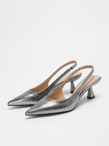 8373-1 Chaussures d'Été Tendance à Talons Hauts, Escarpins Bout Pointu Talon Chaton <span class=keywords><strong>Femme</strong></span>, Slingback à Talons Hauts pour Dame - Product Image 2