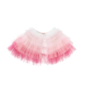 Girl Kids Pink Shawl Small <b>Coat</b> Summer Thin Girl Princess <b>Skirt</b> Outer Top Children's Mesh Cloak - Product Image 2