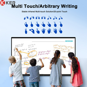 Portable 75 Inch 4K Anti-Glare LCD Interactive Whiteboard 20-Point Pen/Finger Touch Teaching &amp; Meeting <strong>Board</strong> - Product Image 4