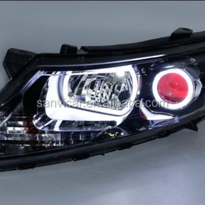 ชุดไฟหน้ารถยนต์ Guangzhou SANVI Bi Xenon สำหรับ KIA-K5 ปี 2010-2013 เลนส์โปรเจคเตอร์ซีนอน พร้อมไฟวงแหวน LED และไฟ DRL - Product Image 6