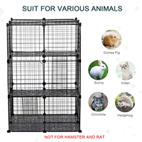 Vente flash : parc pour animaux de compagnie, portable, bricolage, cage pour petits animaux, pratique et détachable, parc pour chaton, lapin, chinchilla, intérieur