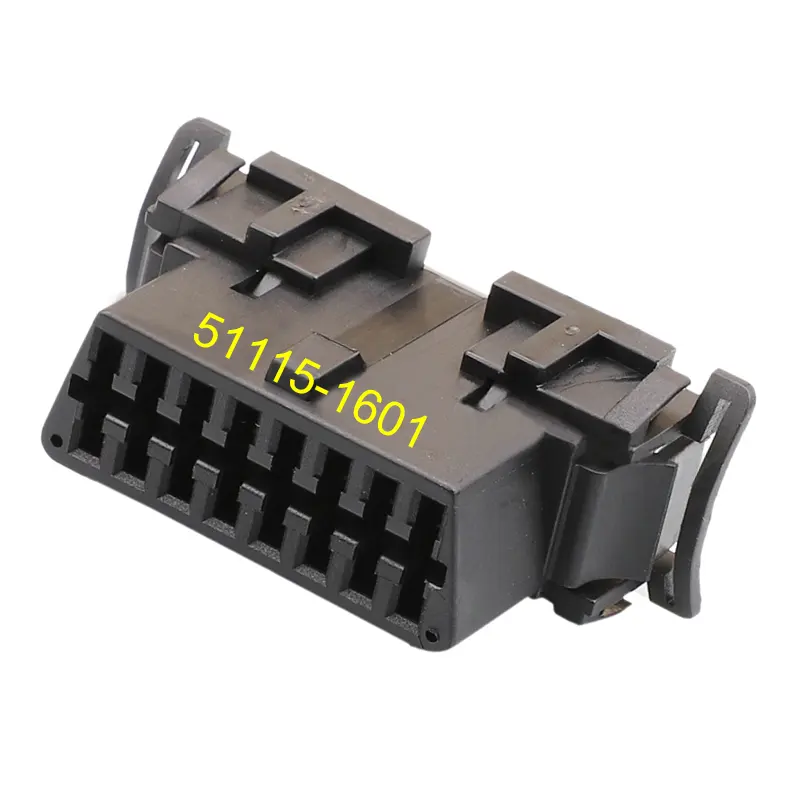 DJ7167-1.8-21 조립 자동차 obd 여성 플러그 16pin 및 재생 canbus 자동차 알람 51115-1601