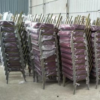 Silla de Iglesia Acolchada y Cómoda con Asiento Encajable para Teatro, Auditorio, Púlpito y Banquete, Precio Económico de Fábrica