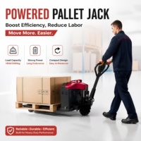 Chariot élévateur à palettes électrique HeliElectric 2T avec batterie au plomb-acide, pneus en polyuréthane et déplaceur latéral électrique