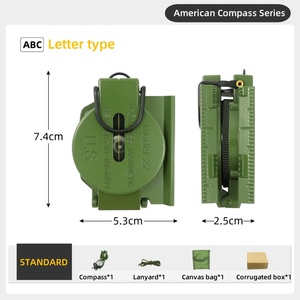 Đa Chức Năng Kim Loại Ngoài Trời Survival La Bàn Cho Du Lịch Cắm Trại Leo Núi Xe Navigation Với Phía Bắc Kim Con Trỏ Hiển Thị - Product Image 5