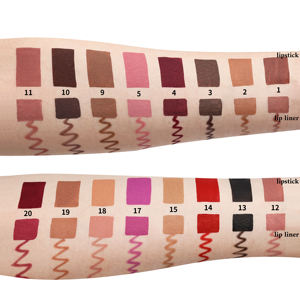 Grosir kustom Matte tahan air Set bibir 2 in 1 garis bibir dan Lipstik Label pribadi Makeup tahan lama - Product Image 6