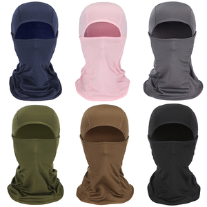 Penutup Kepala Balaclava Camo Solid Kustom FQ dengan Perlindungan UV, Masker Wajah Bernapas, Syal Leher untuk Bersepeda, Gaiter UPF50+, Masker untuk Sepeda Motor, Memancing, dan Ski - Product Image 2