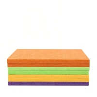 Panneaux acoustiques modulaires modernes en feutre polyester multicolores aux couleurs néon, écologiques et imperméables pour hôtels et bars