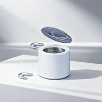 nettoyeur de retenue Mini nettoyeur à ultrasons nettoyeur à ultrasons pour les aligneurs de prothèses dentaires et les bijoux