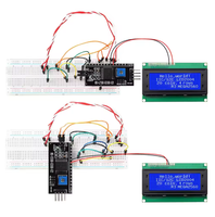 Module LCD 5V 2004 en stock, affichage de caractères 20x4, écran bleu jaune vert, contrôleur HD44780 ST7066, port parallèle IIC I2C