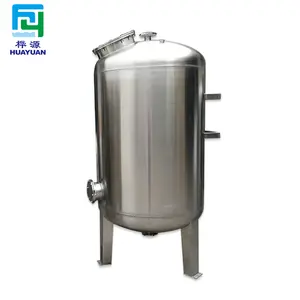 Industrial ss 304/316 stainless steel water tank activated carbon quartz sand filter stainless steel water tank