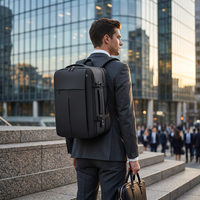 Mochila de Viaje para Hombre, Expandible, de Lujo, Personalizable con Logotipo, Impermeable, de Oxford, para Exteriores, con Puerto de Carga USB
