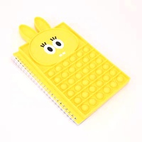 Burbuja Popper de silicona de unicornio de colores A5, libro de notas en espiral de descompresión con dibujos animados, gran oferta