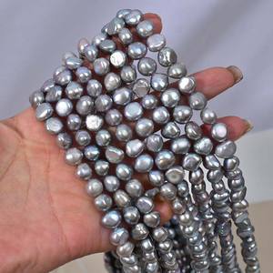 ลูกปัดน้ำจืดธรรมชาติขนาด 9-10 มม. รูปทรงเมตร สำหรับทำสร้อยคอ กึ่งสำเร็จรูป ขายส่งจากโรงงานโดยตรง ผู้ผลิตขายตรง - Product Image 4