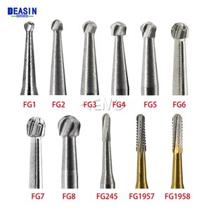 Fresas Dentales de Diamante en Caja de Cartón FG 1/2/3/4/5 0.8mm-1.6mm para Pieza de Mano de Alta Velocidad, 10 Piezas/Caja, Herramientas de Odontología - Product Image 3