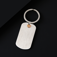 Ywyougang Porte-clés rectangulaire à coins arrondis, pendentif cœur miniature, gravure personnalisée, accessoire pour clés de voiture