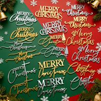 Yeni Ins tarzı Noel Mutlu Akrilik Pasta Yan Süsü Noel Süsü Parti Malzemeleri