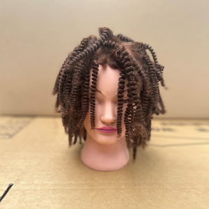 <span class=keywords><strong>Tête</strong></span> de Mannequin d'entraînement de coiffure bon marché, <span class=keywords><strong>tête</strong></span> d'entraînement de cheveux bouclés <span class=keywords><strong>Afro</strong></span> avec cheveux humains - Product Image 4