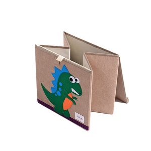 Tissu cousu en gros personnalisé bon prix bac de <span class=keywords><strong>rangement</strong></span> conception de broderie prix de gros boîte pliante de stockage - Product Image 5