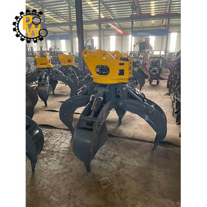 Pince à roches hydraulique 1,2 m³ à 5 griffes, certifiée CE, grande capacité, robuste, pour excavatrice CAT de 16 à 22 tonnes - Product Image 3