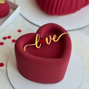 Décoration de gâteau et ornement de table de dessert en acrylique style Ins, motif cœur 'Je t'aime' pour le <span class=keywords><strong>Festival</strong></span> Qixi et la Saint-Valentin - Product Image 4